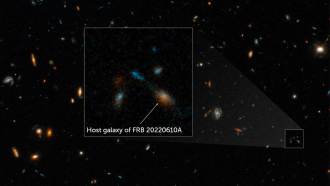 A satellite image of the host galaxy of FRB 20220610A