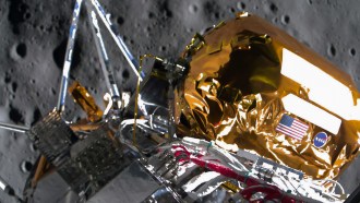 odysseus moon lander image as landing